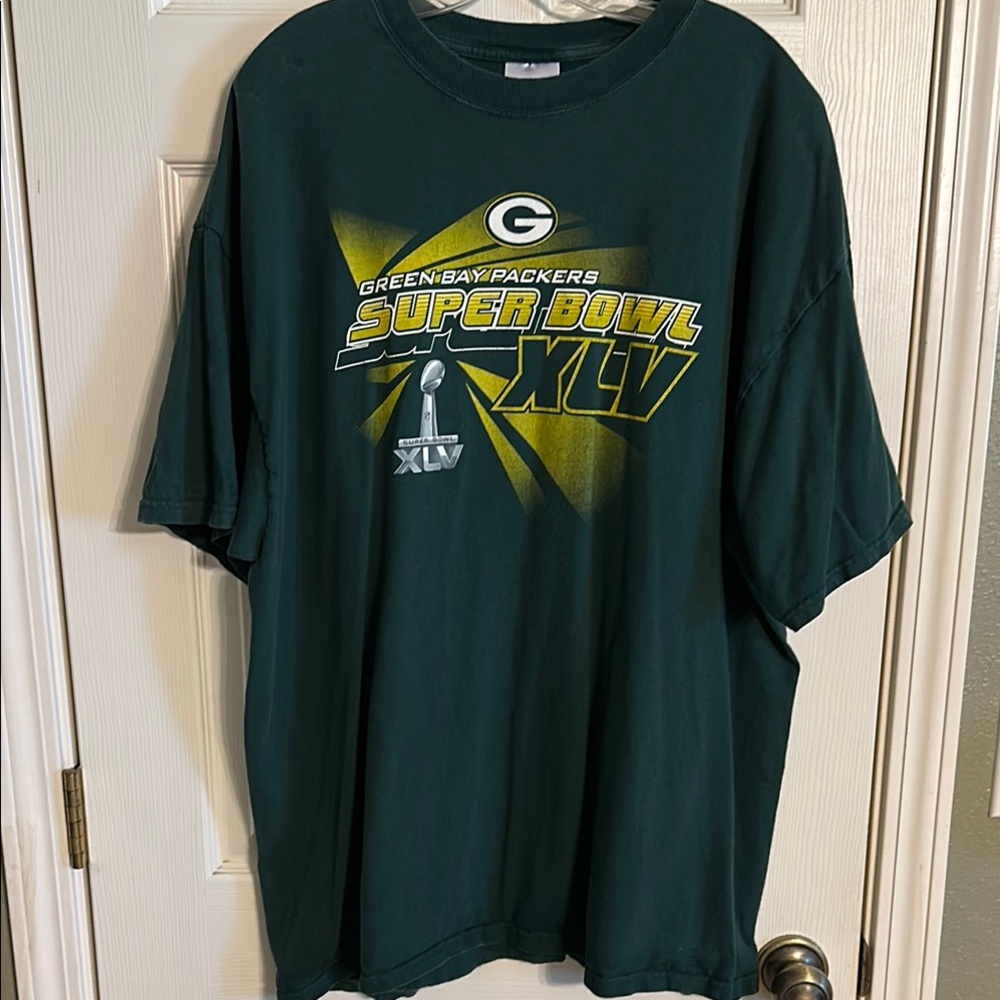 ✨Port and Company Green Bay Packers Super Bowl XLV Short Sleeve Tee Adult 2XL